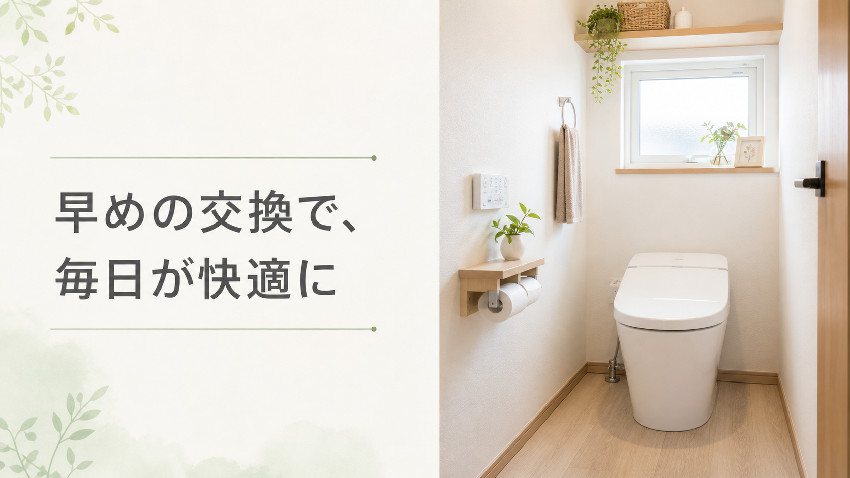 もっと早く交換すれば良かった画像” width=