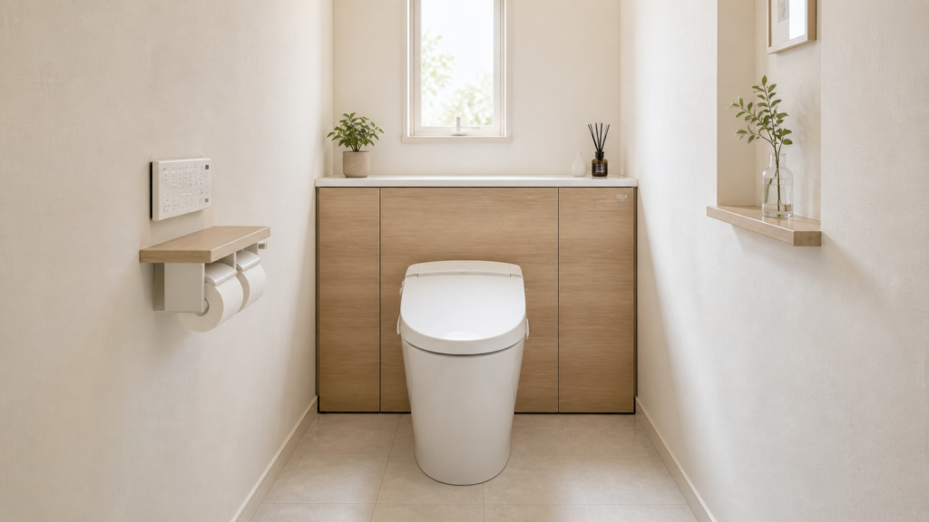 キャビネット式トイレの画像