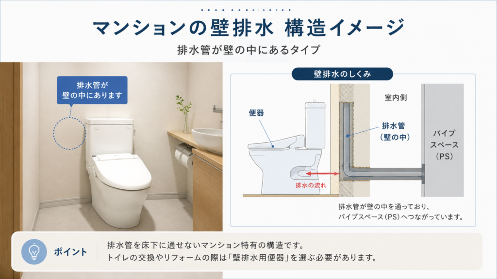 壁排水構造イメージ