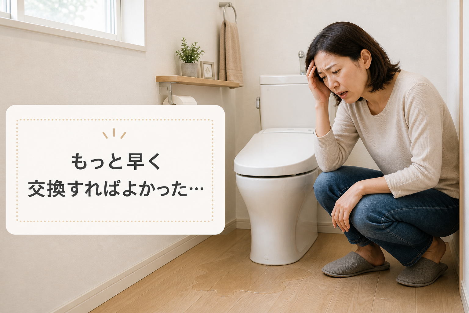 もっと早く交換すれば良かった画像” width=