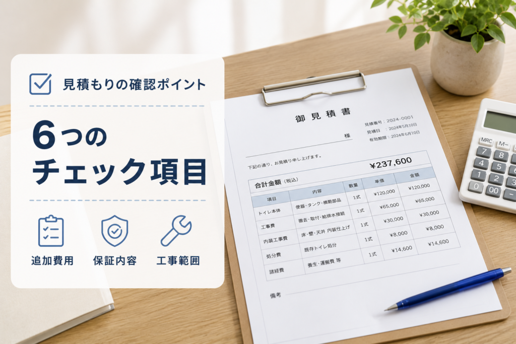 見積チェック項目の画像