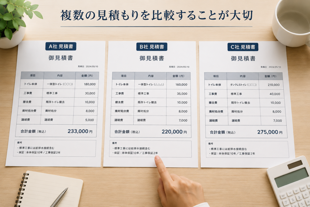 相見積もりの画像